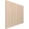 Ekena Millwork 48H x 3/8T Adjustable Wood Slat Wall Panel Kit w/ 3W Slats, Red Oak contains 15 Slats SWW60X48X0375RO - alternate 3